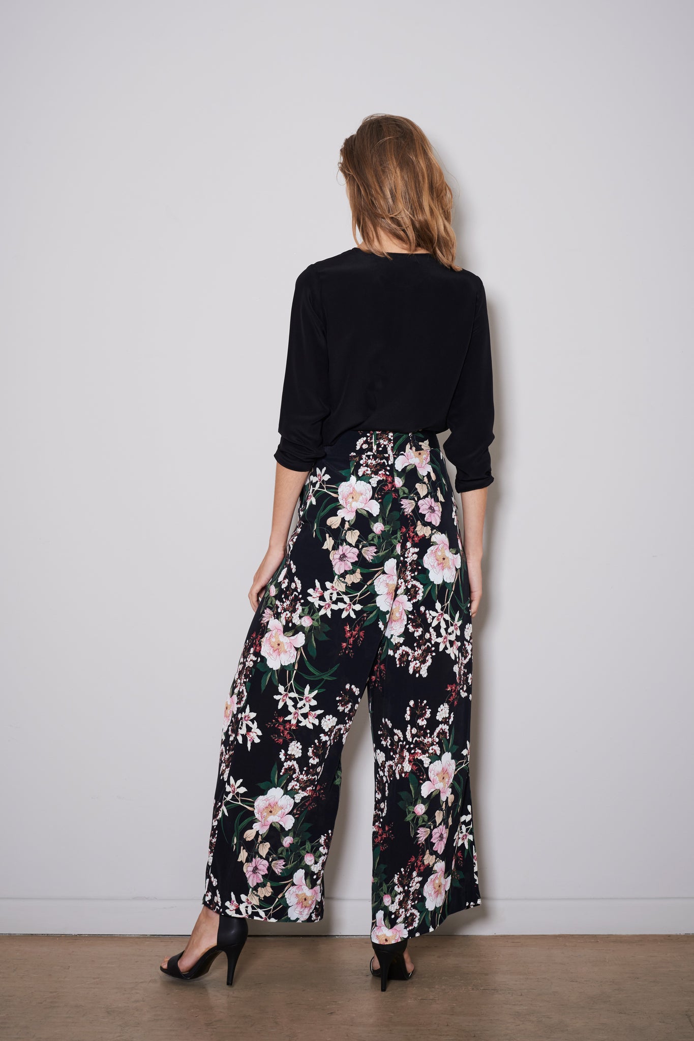 AYUMI PANTS black flowers