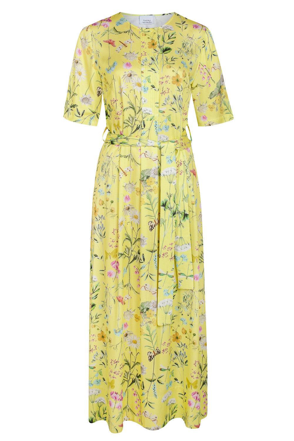 AMALFI DRESS yellow flowers