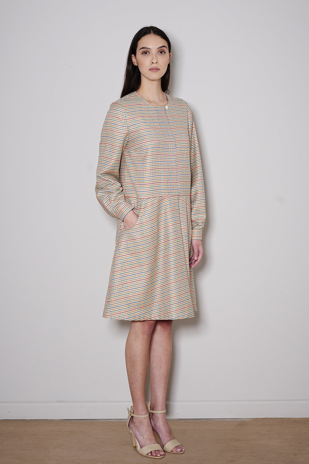 MAPLE DRESS check