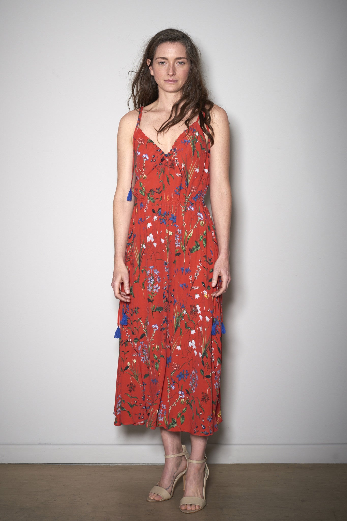 SIENNA SUMMER DRESS red flowers