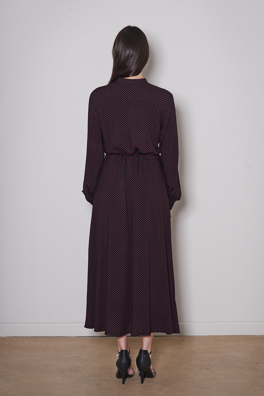 SWAN DRESS black/ red