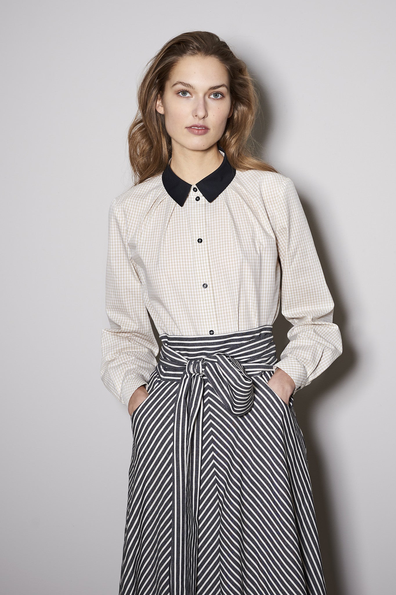 SIDNEY SKIRT black ecru