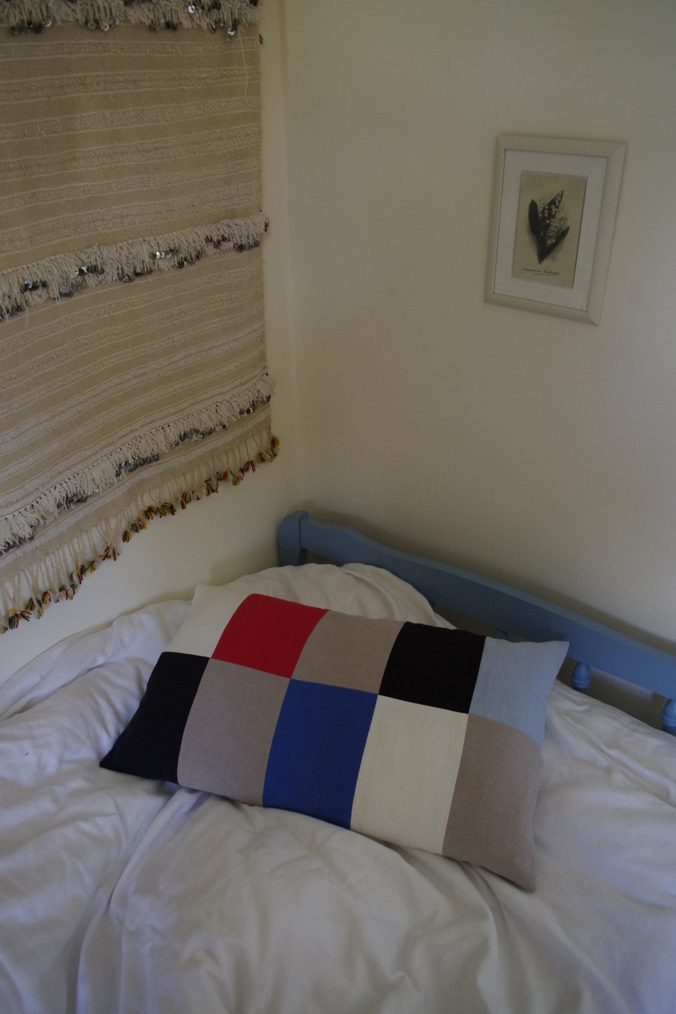 CUSHION COVER blue red no.3