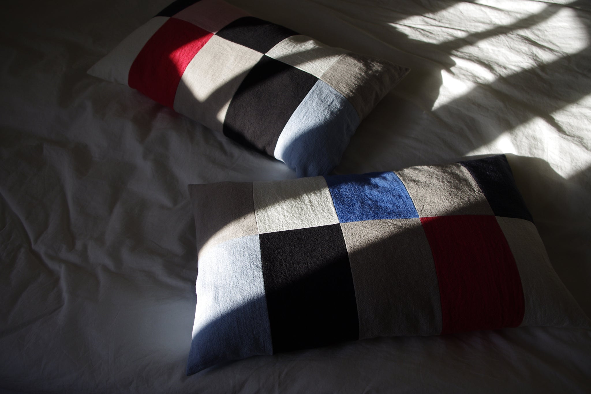 CUSHION COVER COUPLE blue red